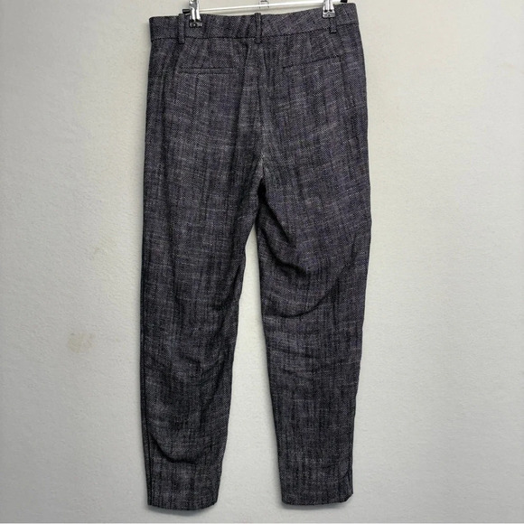 J Crew Linen Viscose Trouser pants 2 Textured - Picture 2 of 7